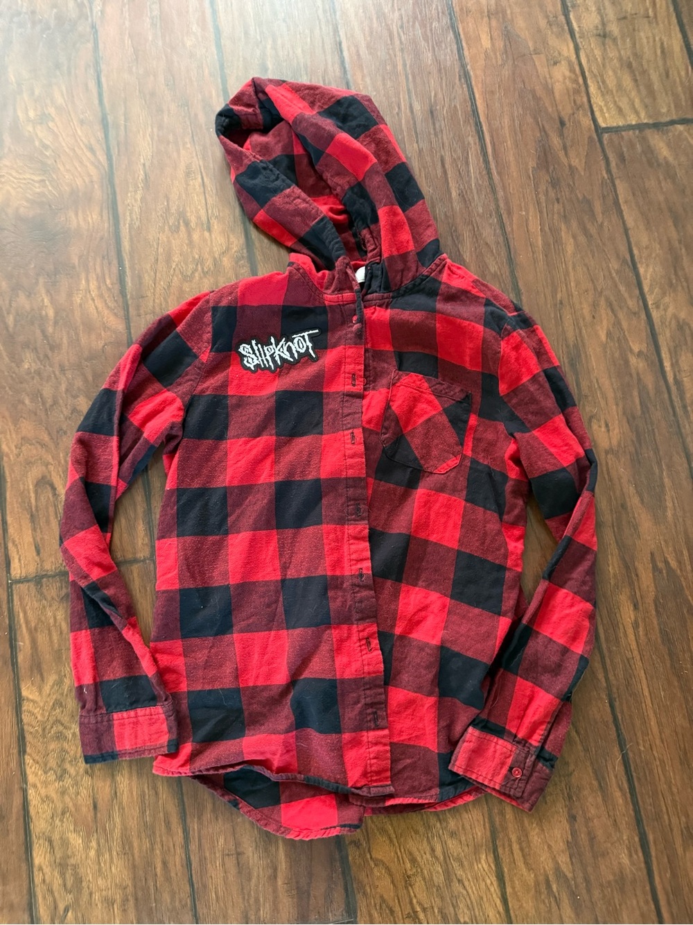 No Comment NYLA Red & Black Buffalo Plaid